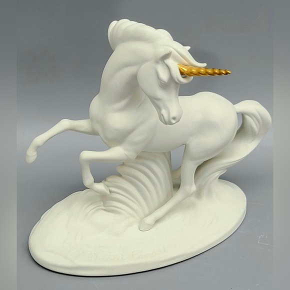 Vintage Art Porcelain Unicorn Figurine By David Cornell Poshmark
